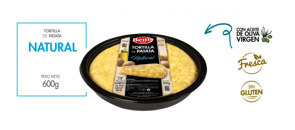 Tortilla de patata natural